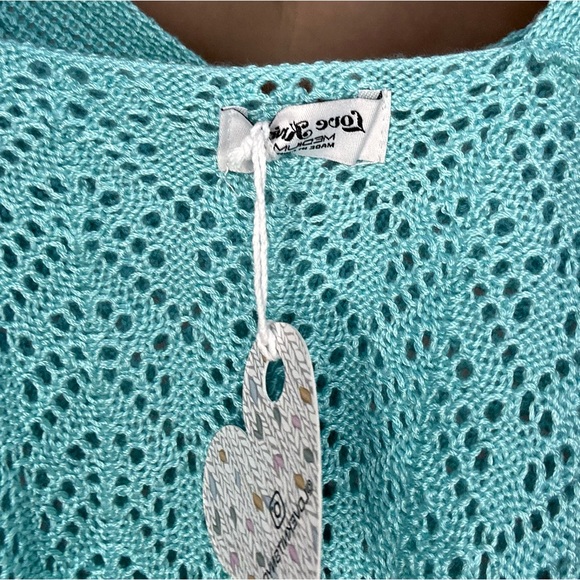 Lace UP Front Crochet Knit Crop Cami - Picture 9 of 9